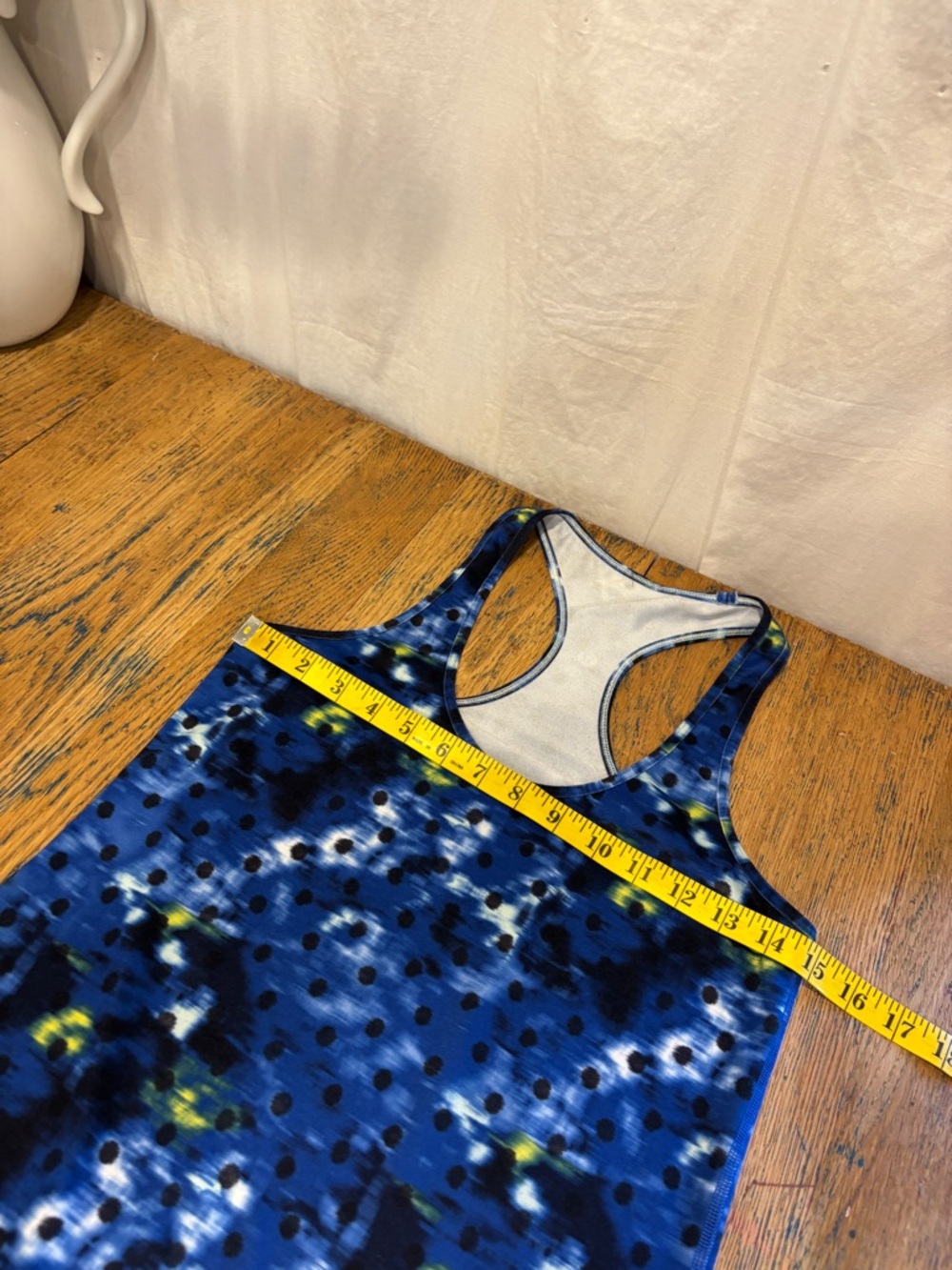 LULULEMON Blue Pattern Racerback Tank Top Size S - Picture 4 of 6